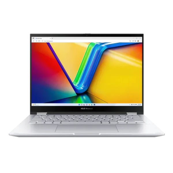 0001668_asus-vivobook-s-14-flip-tn3402ya-lz421w-amd-ryzen-5-7430u-processor-amd-radeon-graphics-14-wuxga-60h ASUS Vivobook S 14 Flip TN3402YA-LZ421W (90NB1112-M00JP0) – Ryzen 5 7430U, 16GB RAM, 512GB SSD, 14” WUXGA Touch, 2-in-1 Convertible, Windows 11 (Cool Silver)