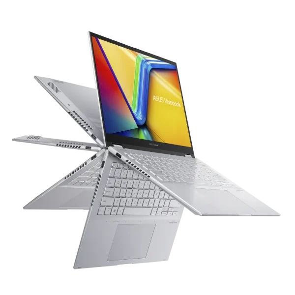 0001669_asus-vivobook-s-14-flip-tn3402ya-lz421w-amd-ryzen-5-7430u-processor-amd-radeon-graphics-14-wuxga-60h ASUS Vivobook S 14 Flip TN3402YA-LZ421W (90NB1112-M00JP0) – Ryzen 5 7430U, 16GB RAM, 512GB SSD, 14” WUXGA Touch, 2-in-1 Convertible, Windows 11 (Cool Silver)