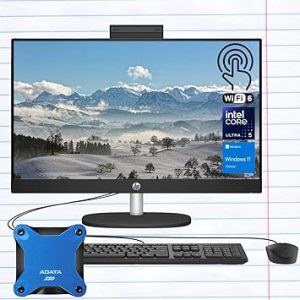 HP 24 All-in-One PC (C36Y5EA) – Intel Core Ultra 5 125U, 8GB RAM, 512GB SSD, 24” FHD (Jet Black)